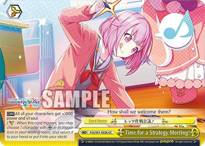 Time for a Strategy Meeting! (HATSUNE MIKU: COLORFUL STAGE!) — Weiss Schwarz card