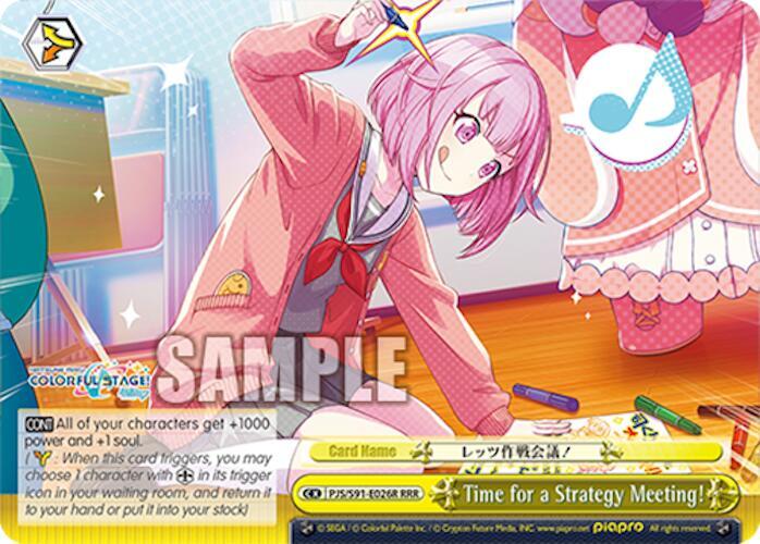 Time for a Strategy Meeting! (HATSUNE MIKU: COLORFUL STAGE!) — Weiss Schwarz card