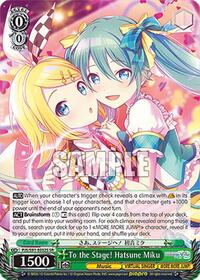 To the Stage! Hatsune Miku (SR) (PJS/S91-E032S SR) card