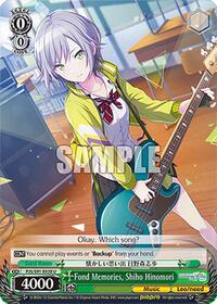 Fond Memories, Shiho Hinomori (PJS/S91-E038 U) card