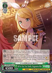 All to See You Smile, Kagamine Rin (SR) (PJS/S91-E040S SR) card