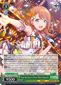 From My Heart to Yours! Minori Hanasato (SR) (PJS/S91-E042S SR) card