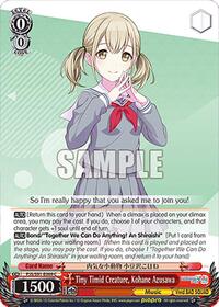 Tiny Timid Creature, Kohane Azusawa (PJS/S91-E069 C) card