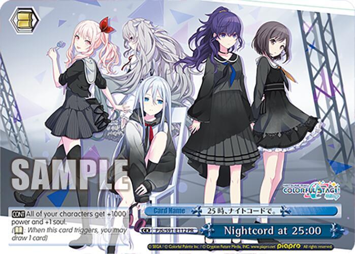 Nightcord at 25:00 (HATSUNE MIKU: COLORFUL STAGE!) — Weiss Schwarz card