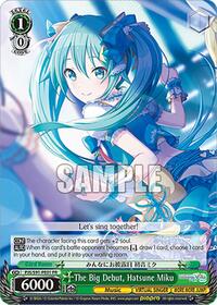 The Big Debut, Hatsune Miku (PR) (PJS/S91-PE01 PR) card