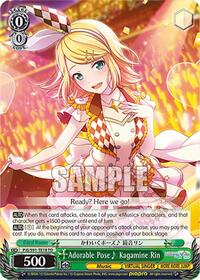 Adorable Pose~ Kagamine Rin (PJS/S91-TE18 TD) card
