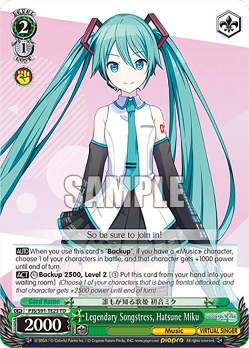 Legendary Songstress, Hatsune Miku (PJS/S91-TE23 TD)