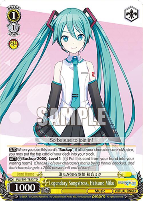 Legendary Songstress, Hatsune Miku (PJS/S91-TE53 TD)
