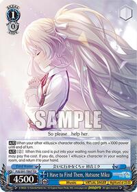I Have to Find Them, Hatsune Miku (PJS/S91-TE67 TD) card
