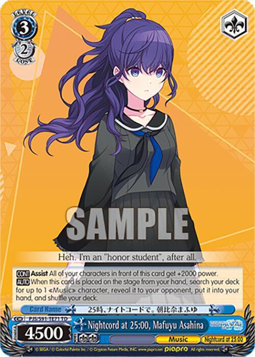 Nightcord at 25:00, Mafuyu Asahina (HATSUNE MIKU: COLORFUL STAGE!) — Weiss Schwarz card