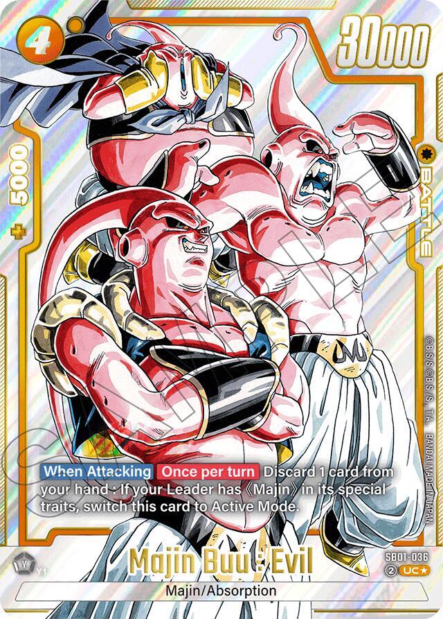 Majin Buu : Evil - SB01-036 (Alternate Art) - Manga Booster