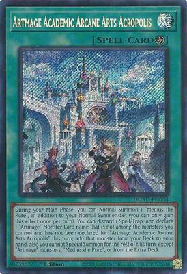 遊戯王 DUAD-EN054 神芸学都アルトメギア Artmage Academic Arcane Arts Acropolis (英語版 1st Edition スターライトレア) Duelist’s Advance DUAD-EN054 - Artmage Academic Arcane Arts Acropolis - Secret