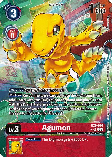 EX9 発売記念　アグモン　パラレル Agumon (Digital Monster Day Commemoration Event Winner) - Digimon