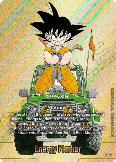Energy Marker (E-48) (Gold) Fusion World Energy Markers None Dragon Ball card — value and price