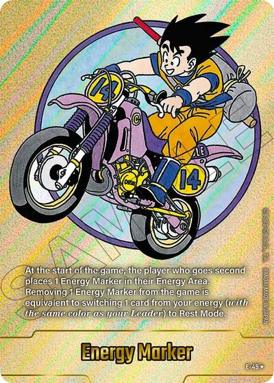 Energy Marker (E-49) (Gold) Fusion World Energy Markers None Dragon Ball card — value and price