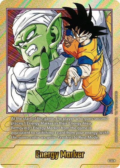 Energy Marker (E-51) (Gold) Fusion World Energy Markers None Dragon Ball card — value and price