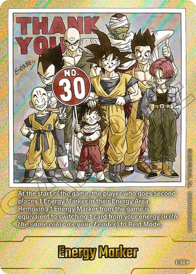 Energy Marker (E-60) (Gold) Fusion World Energy Markers None Dragon Ball card — value and price