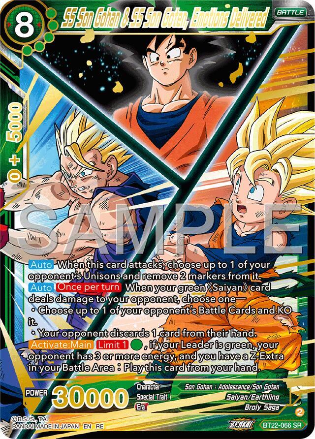 SS Son Gohan & SS Son Goten, Emotions Delivered (Reprint