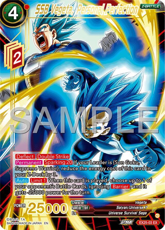 SSB Vegeta, Personal Perfection - Expansion Deck Box Set 25