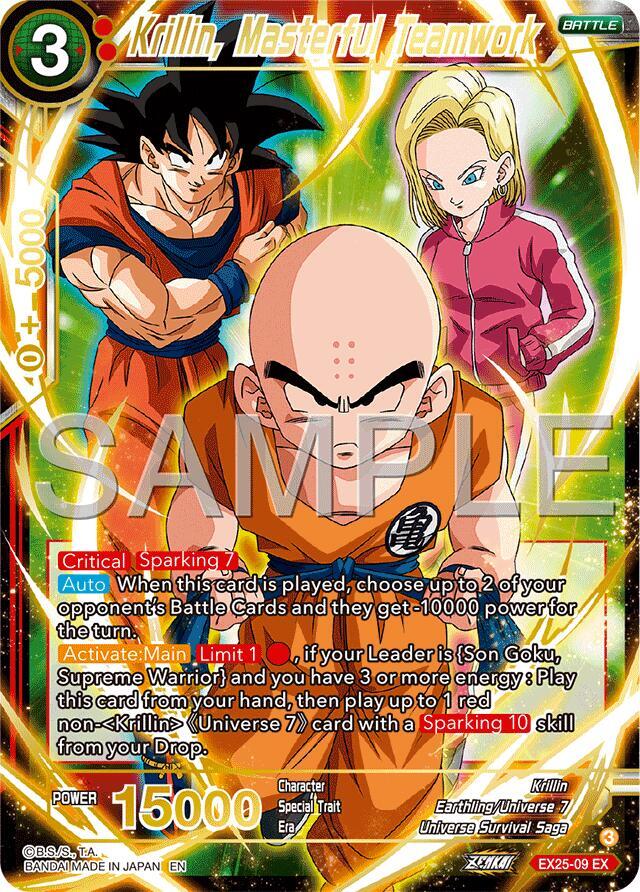 Krillin, Masterful Teamwork - Expansion Deck Box Set 25: Premium