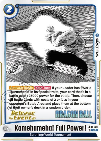Kamehameha! Full Power! Manga Booster 01 Release Event Cards card price