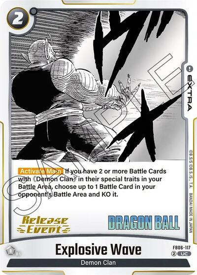 Explosive Wave Manga Booster 01 Release Event Cards card price