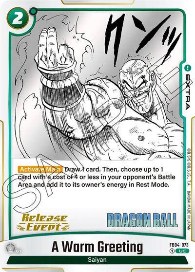 A Warm Greeting Manga Booster 01 Release Event Cards card price