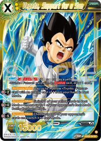 Vegeta, Support for a Son card art