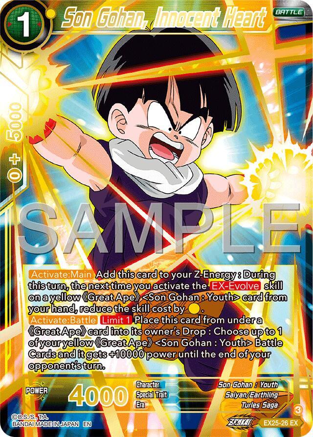 Son Gohan, Innocent Heart - Expansion Deck Box Set 25: Premium