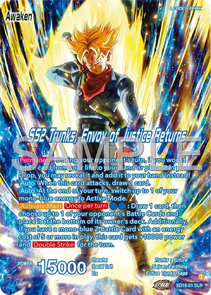 Trunks // SS2 Trunks, Envoy of Justice Returns (Reprint) - Expansion Deck  Box Set 25: Premium Anniversary Box 2025 - Dragon Ball Super: Masters -  TCGplayer.com