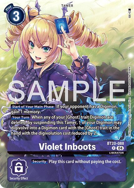 Violet Inboots BT20 088 Digimon Liberator Debuggers Set (Foil)