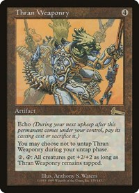 Thran Weaponry - Urza's Legacy - Magic: The Gathering card
