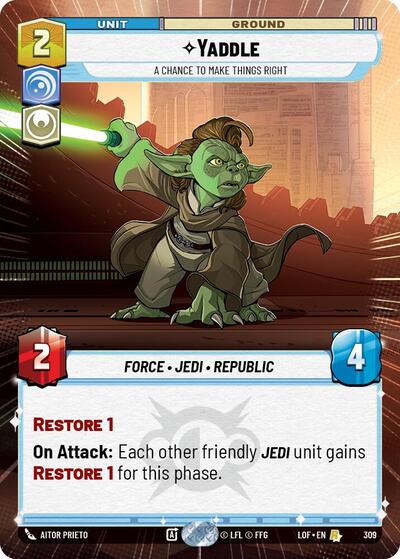 Yaddle - A Chance To Make Things Right (Hyperspace) card
