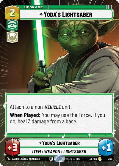 Yoda's Lightsaber (Hyperspace) card