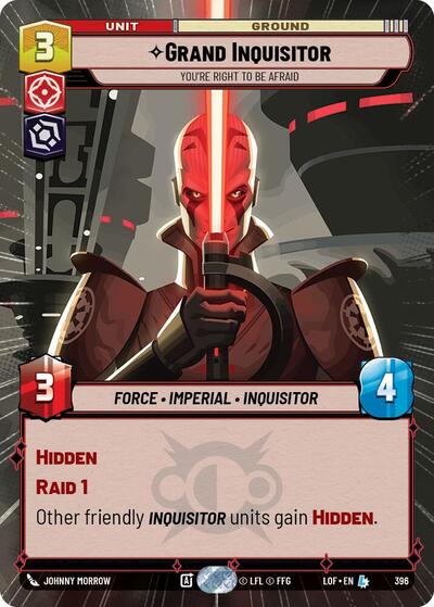 Grand Inquisitor - You're Right to Be Afraid (Hyperspace) card