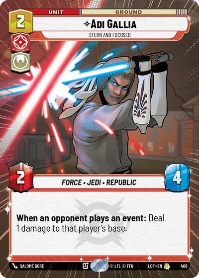 Adi Gallia - Stern and Focused (Hyperspace) card