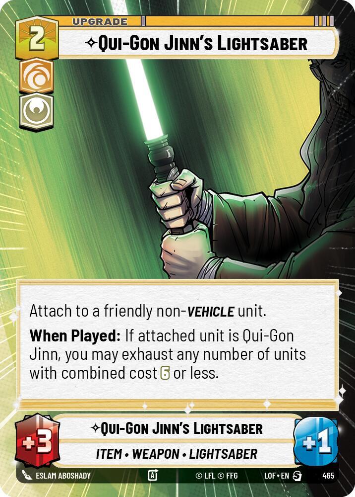 Qui-Gon Jinn's Lightsaber (Hyperspace) - Legends of the Force