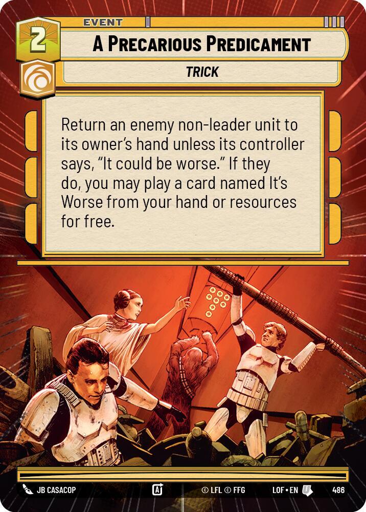 A Precarious Predicament (Hyperspace)
