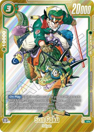 Son Goku - SB01-023 (Super Alternate Art) Manga Booster 01 Rare Dragon Ball card — value and price