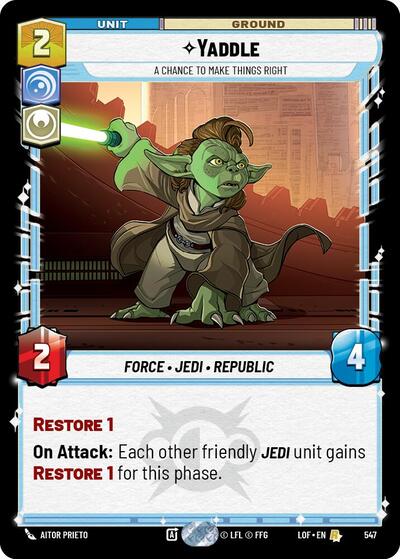 Yaddle - A Chance To Make Things Right (Foil) card