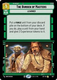 The Burden of Masters (Foil)