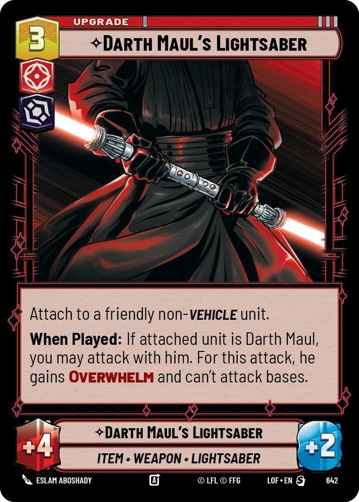 Darth Maul's Lightsaber (Foil) - Legends of the Force - Star Wars