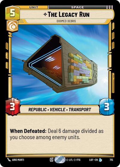 The Legacy Run - Doomed Debris (Foil) card