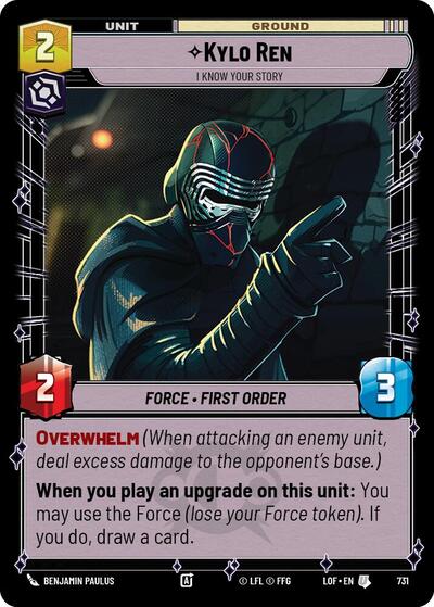 Kylo Ren I Know Your Story Foil