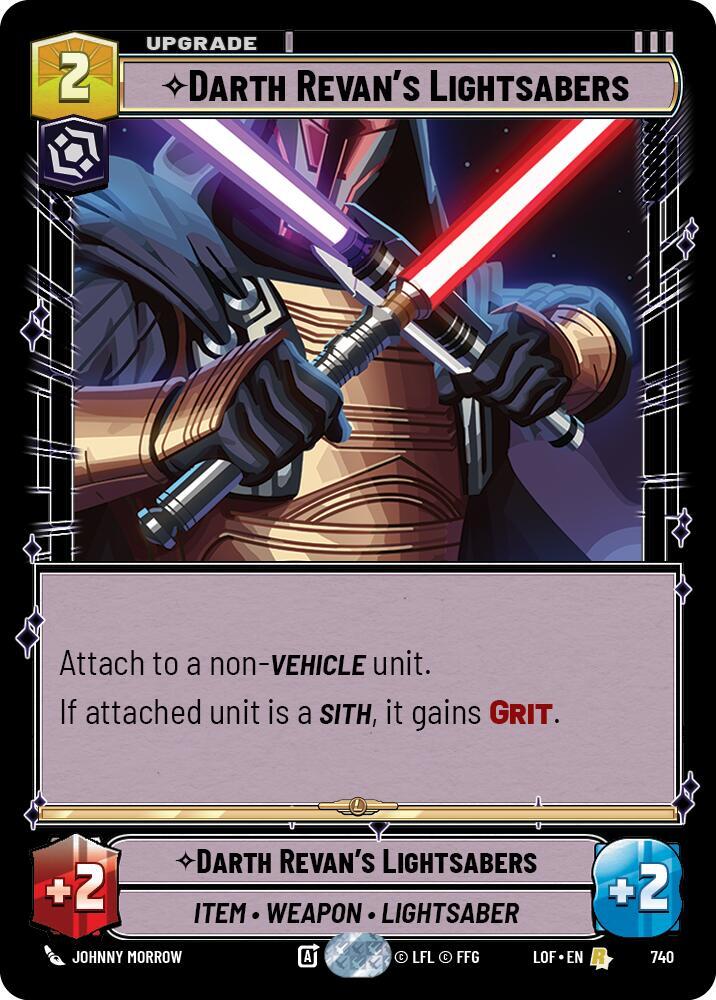 Darth Revan's Lightsabers (Foil) 740 card