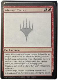 Advanced Tactics - Un-Known Event Playtest Cards - Magic: The Gathering card