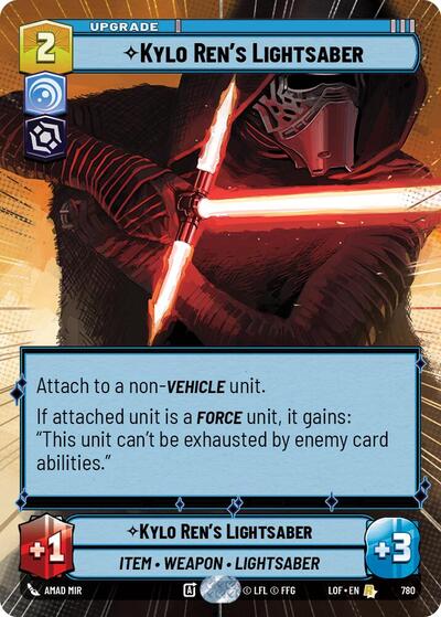 Kylo Ren's Lightsaber (Hyperspace Foil) card