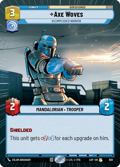 Axe Woves - Accomplished Warrior (Hyperspace Foil) card
