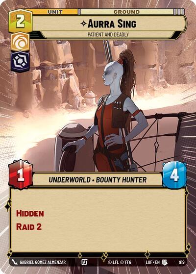 Aurra Sing - Patient and Deadly (Hyperspace Foil) card
