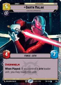 Darth Malak - Covetous Apprentice (Hyperspace Foil)